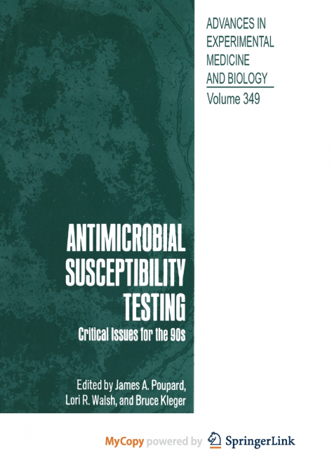 Antimicrobial Susceptibility Testing