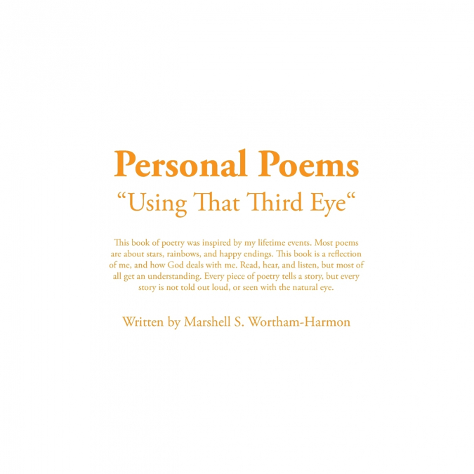 Personal Poems
