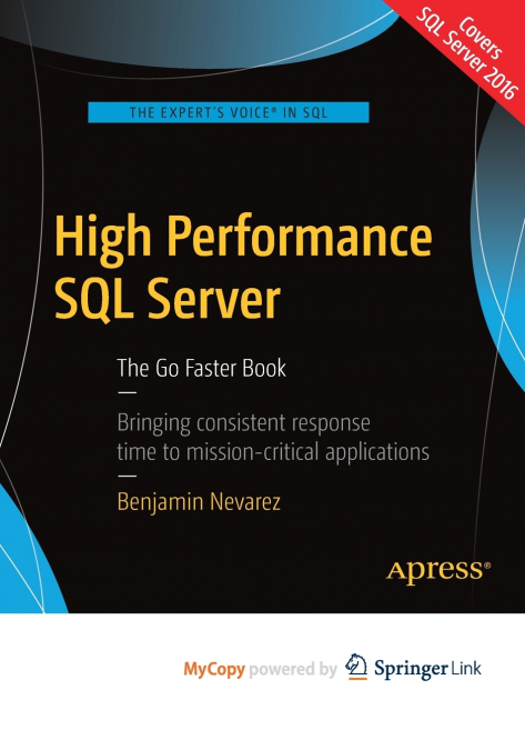 High Performance SQL Server