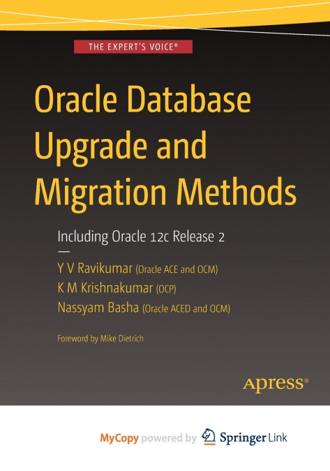 Oracle Database Upgrade and Migration Methods