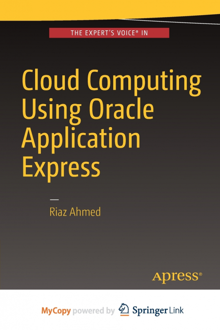 Cloud Computing Using Oracle Application Express