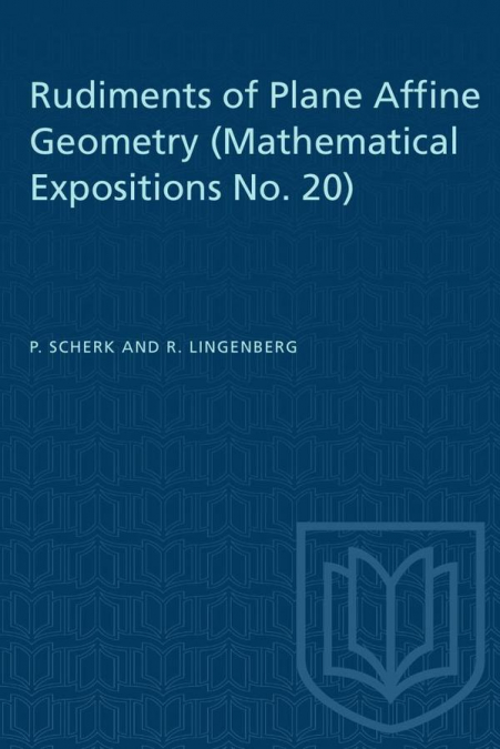 Rudiments of Plane Affine Geometry