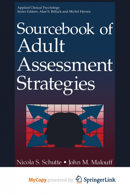 Sourcebook of Adult Assessment Strategies