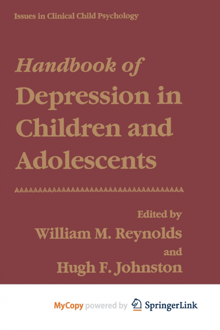 Handbook of Depression in Children and Adolescents