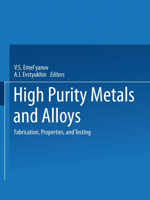 High-Purity Metals and Alloys