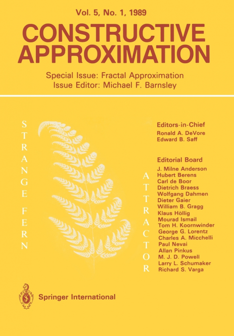 Constructive Approximation