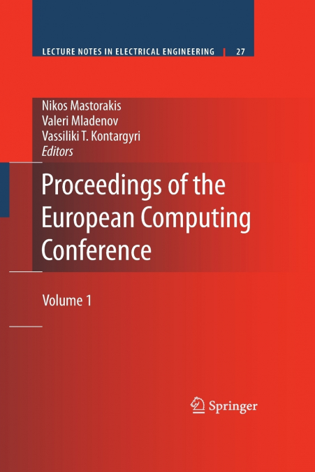 Proceedings of the European Computing Conference