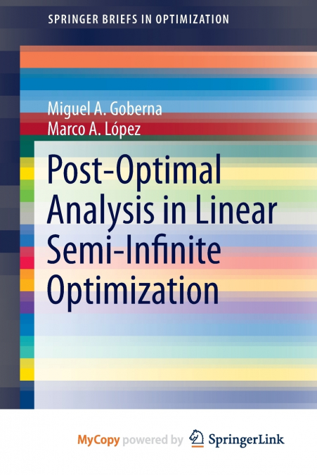 Post-Optimal Analysis in Linear Semi-Infinite Optimization