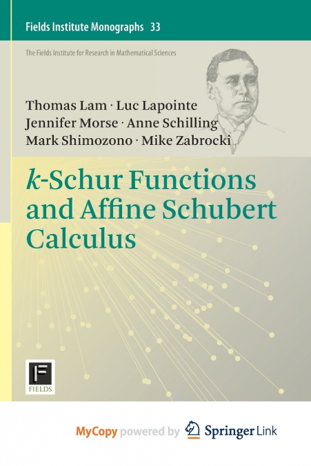 k-Schur Functions and Affine Schubert Calculus
