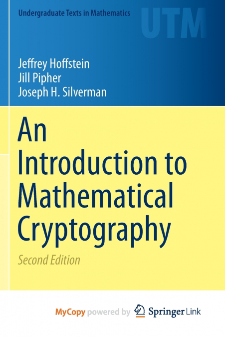 An Introduction to Mathematical Cryptography