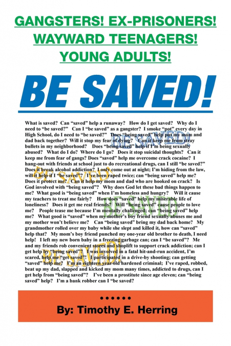 Be Saved!