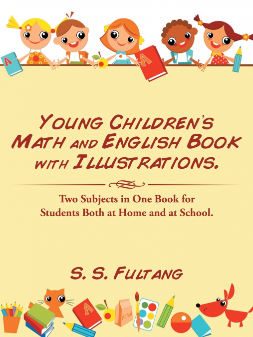 Young Children’s Math and English Book with Illustrations.