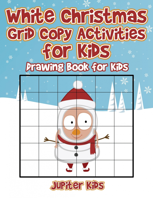White Christmas Grid Copy Activities for Kids