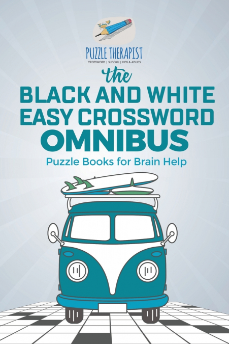 The Black and White Easy Crossword Omnibus | Puzzle Books for Brain Help