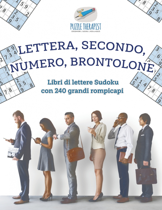 Lettera, secondo, numero, brontolone | Libri di lettere Sudoku con 240 grandi rompicapi