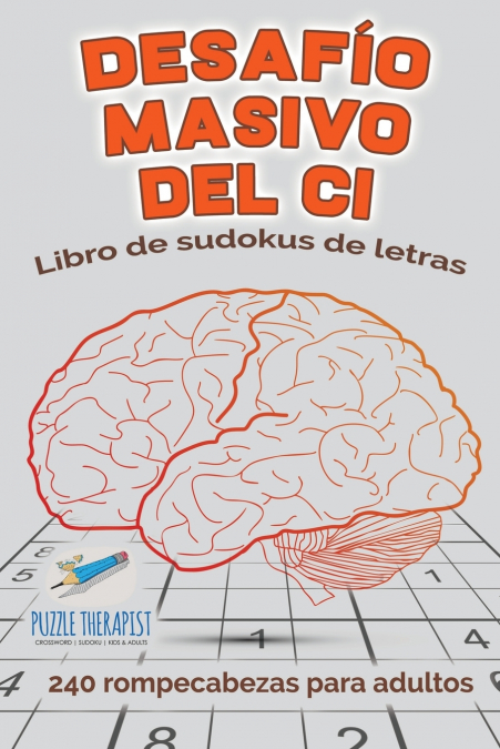 Desafío masivo del CI | Libro de sudokus de letras | 240 rompecabezas para adultos