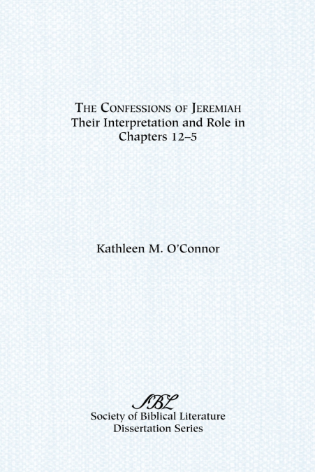 The Confessions of Jeremiah