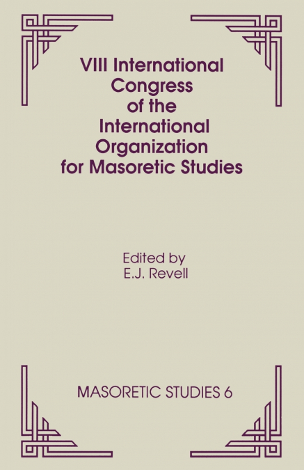 VIII International Congress of the International Organization for Masoretic Studies