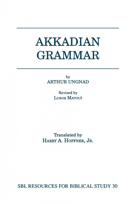 Akkadian Grammar