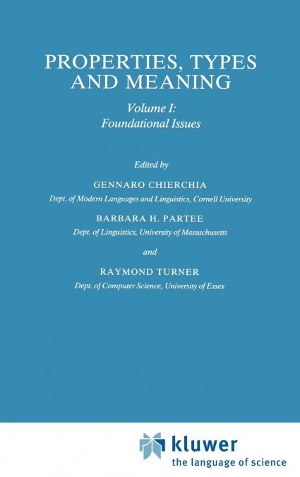 Properties, Types and Meaning