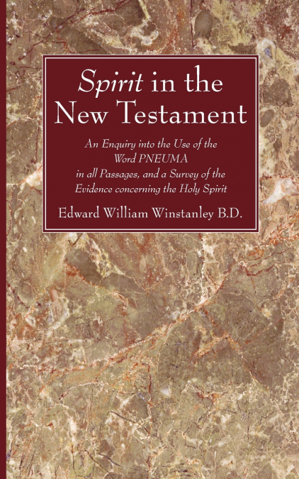 Spirit in the New Testament