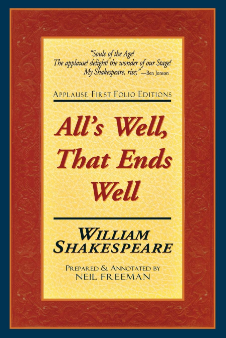 All’s Well That Ends Well