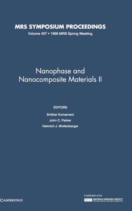 Nanophase and Nanocomposite Materials II
