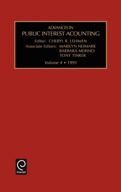 Advances in Public Interest Accounting