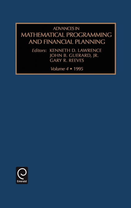 Advances in Mathematical Programming and financial planning