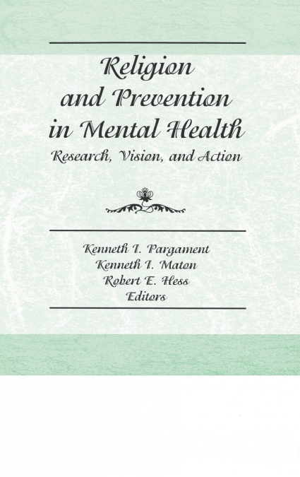 Religion and Prevention in Mental Health