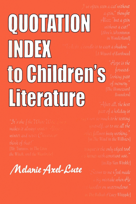 Quotation Index to Children’s Literature