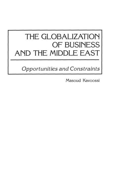 The Globalization of Business and the Middle East