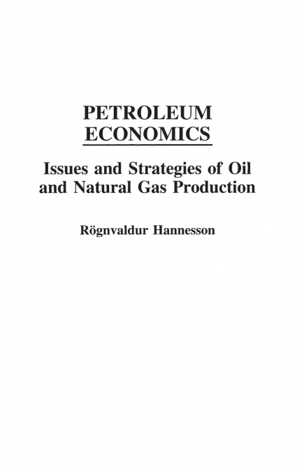 Petroleum Economics