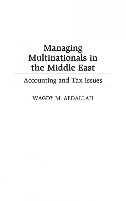 Managing Multinationals in the Middle East