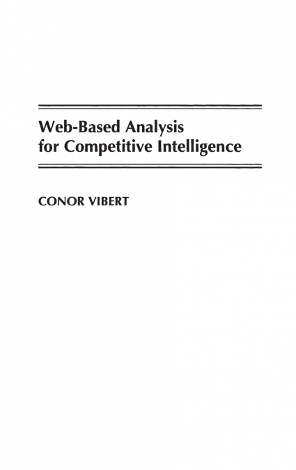Web-Based Analysis for Competitive Intelligence