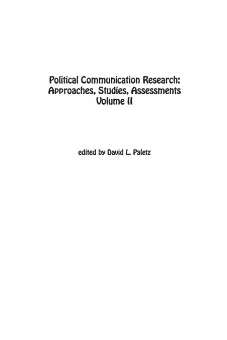 Political Communication Research