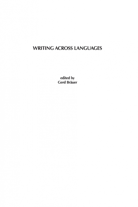 Writing Across Languages