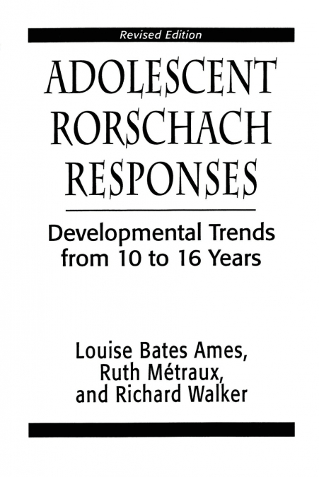 Adolescent Rorschach Responses