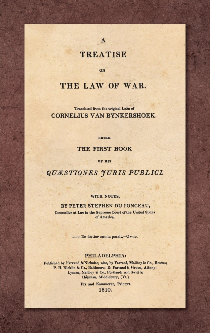 A Treatise on the Law of War
