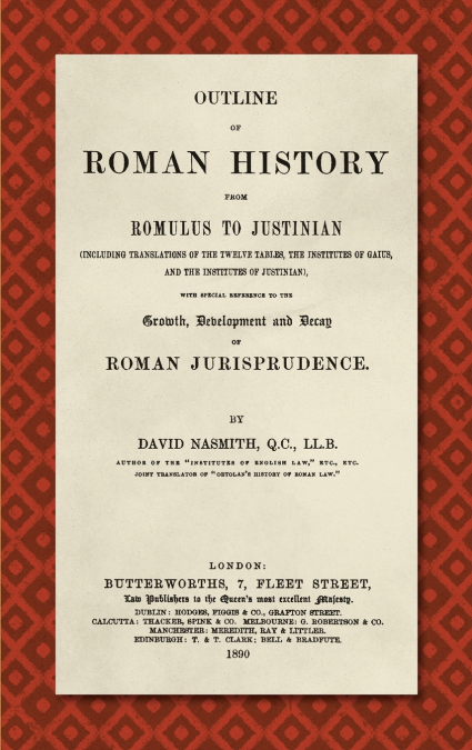 Outline of Roman History from Romulus to Justinian (1890)