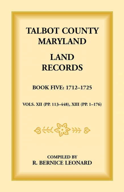 Talbot County, Maryland Land Records
