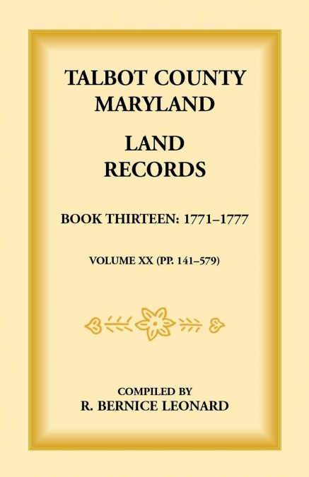 Talbot County, Maryland Land Records