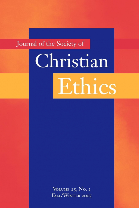 Journal of the Society of Christian Ethics