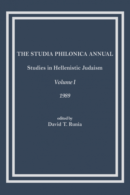 The Studia Philonica Annual