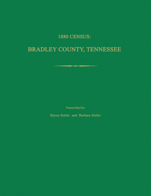 1880 Census, Bradley County, Tennessee