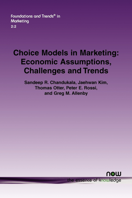Choice Models in Marketing