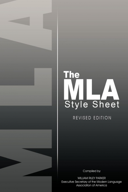 The MLA Style Sheet