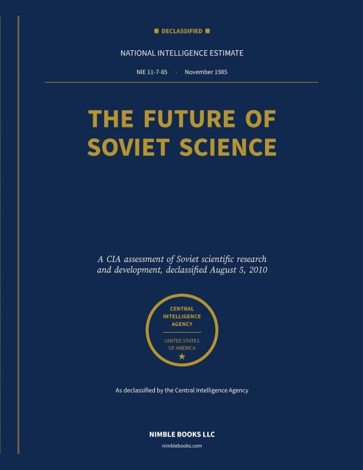 The Future of Soviet Science [1985]