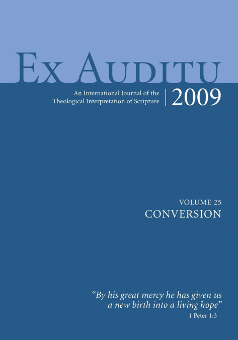 Ex Auditu - Volume 25