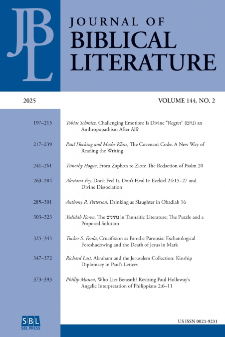 Journal of Biblical Literature 144.2 (2025)